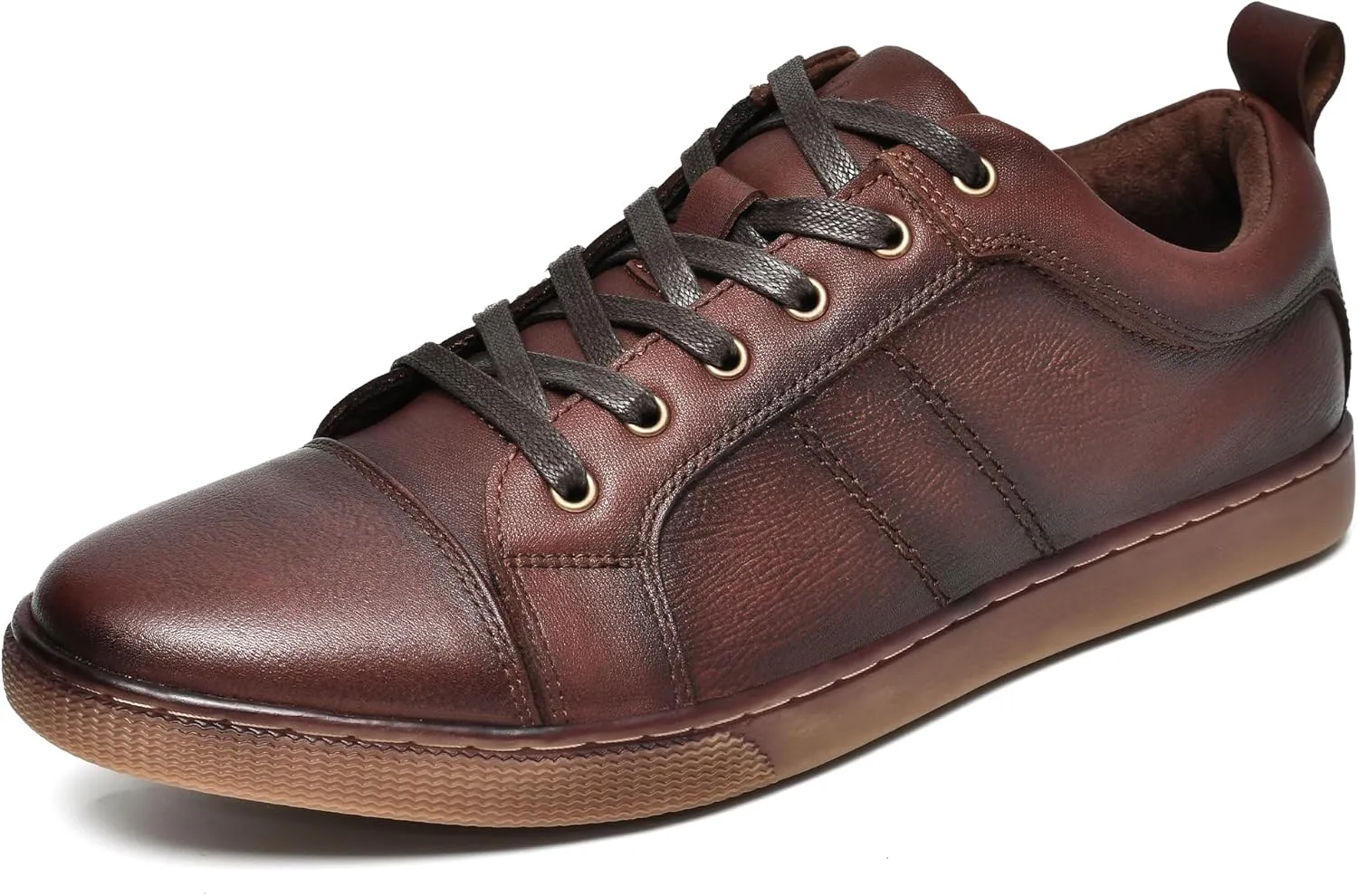 Holy dove Mens Casual Leather Sneakers Slip On Tennis Walking Skateboarding Shoes for Men Daily Comfortable Fashion Shoe