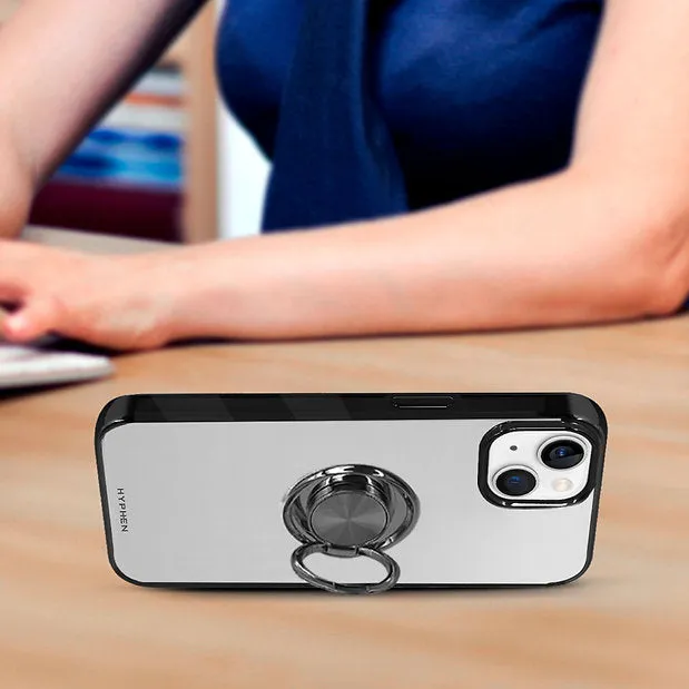 HYPHEN AXIO Clear Ring Case for iPhone 14 Plus - Black