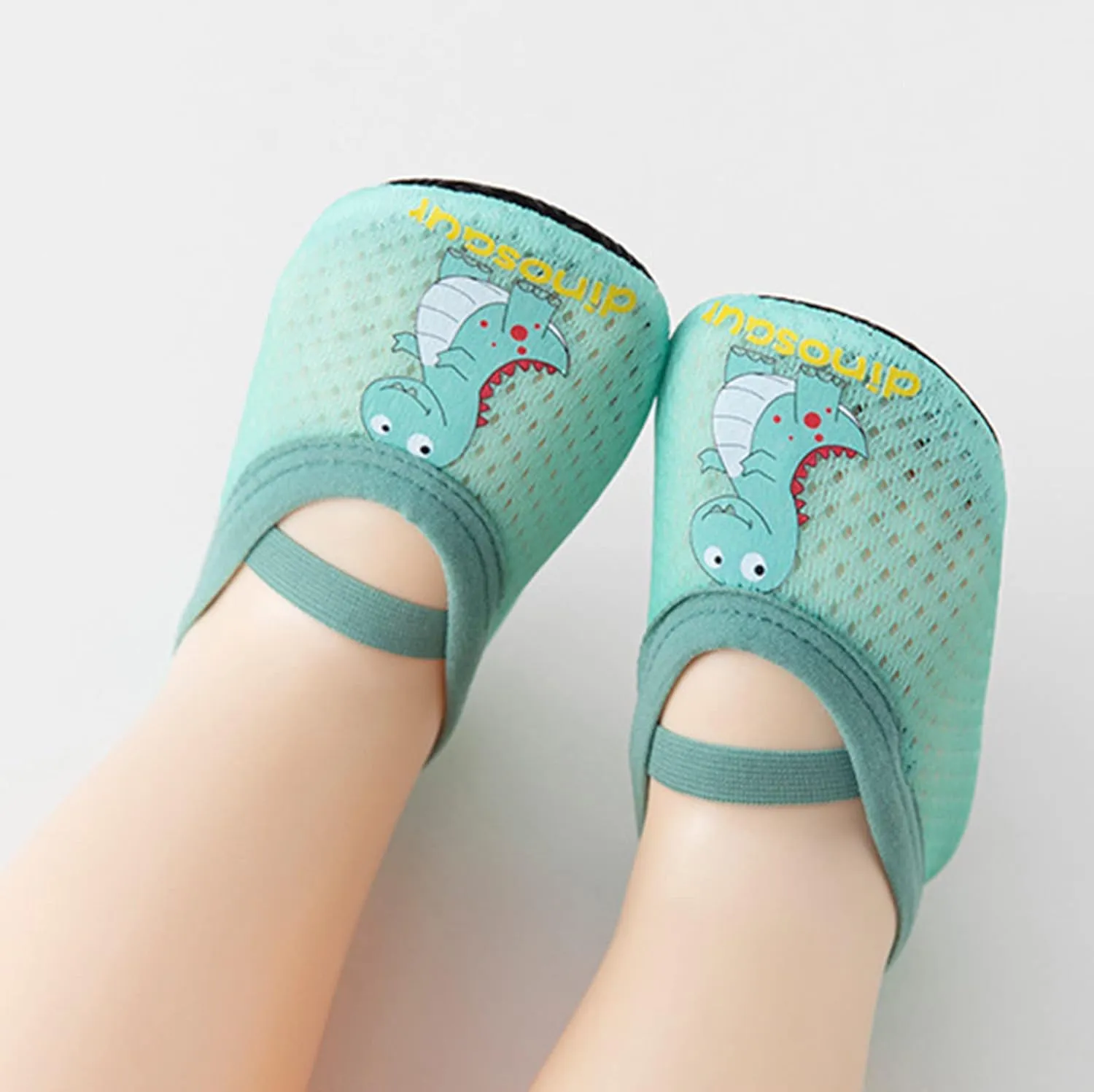 Infant Boys Girls Animal Prints Cartoon Socks Toddler Breathable Mesh The Floor Socks Barefoot Toddler Boys Dress Shoes