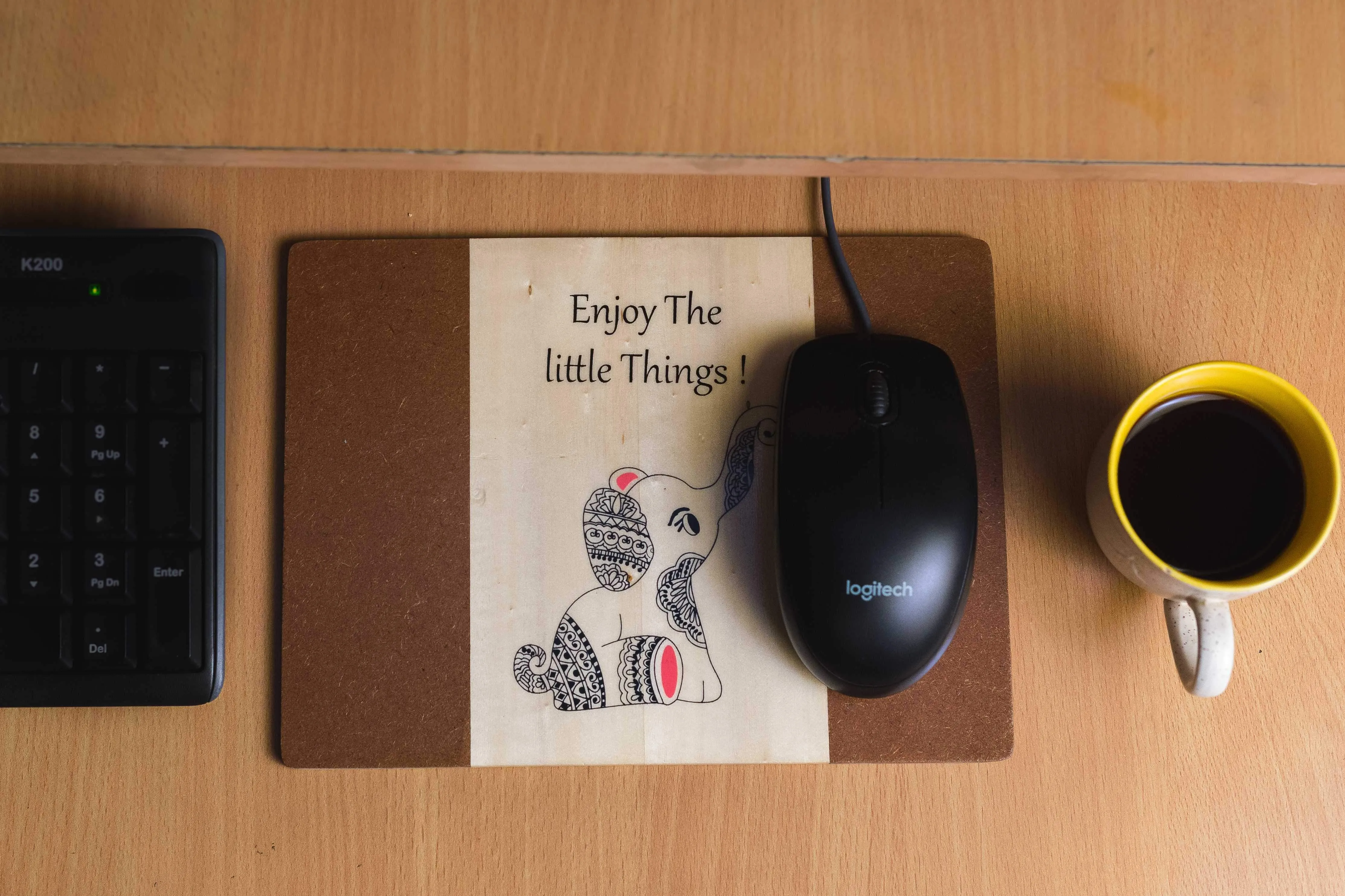 IVEI Wooden Elephant  Mousepad