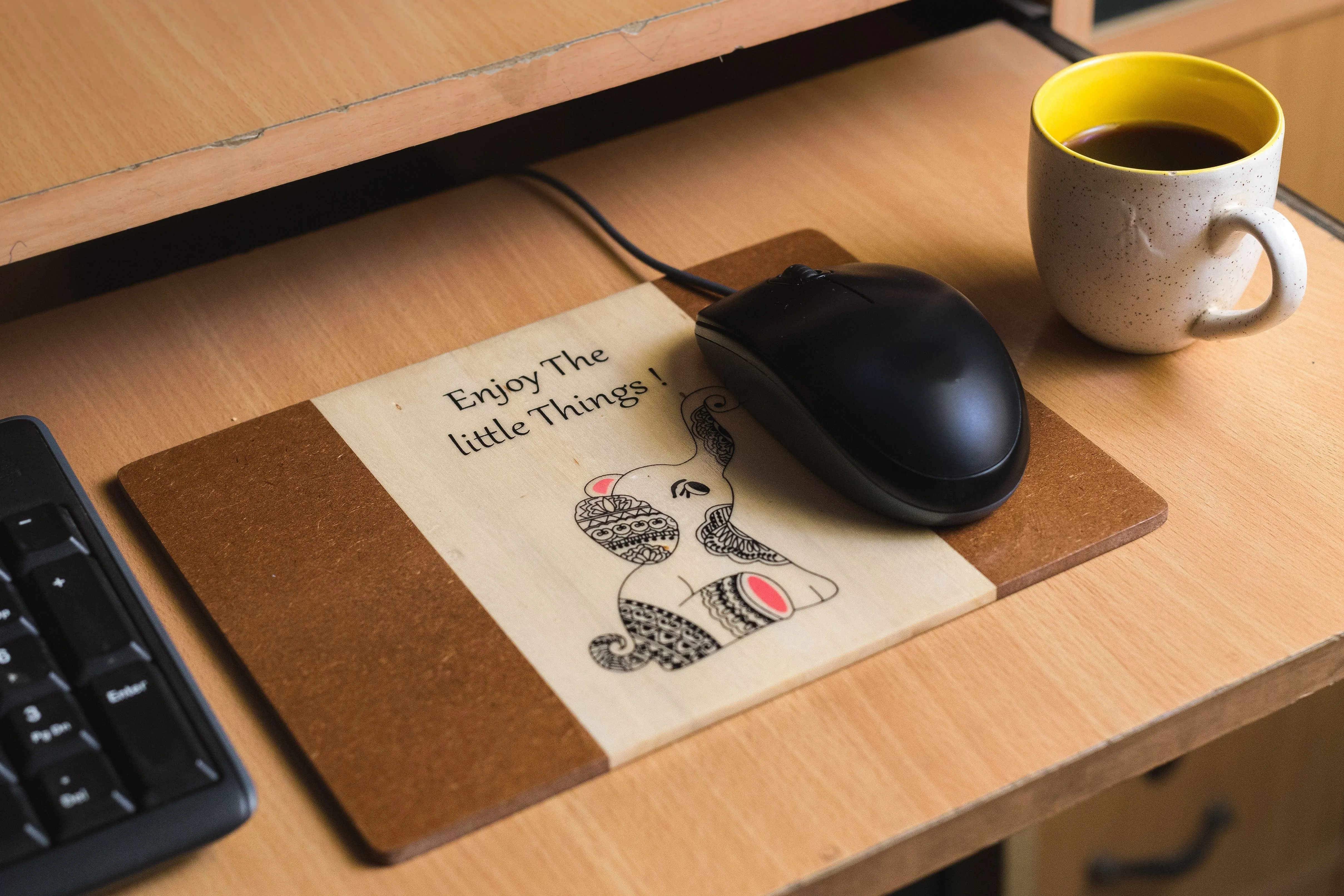 IVEI Wooden Elephant  Mousepad