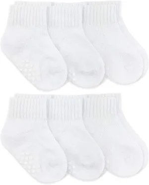 Jefferies Socks Baby Boys' Non-Skid Seamless Half Cushion Quarter Socks 6 Pair Pack