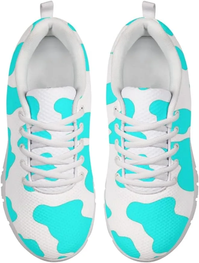 Jeiento Women Road Running Shoes Cow Print Outdoor Casual Walking Sports Sneakers Fitness Jogging Trainers