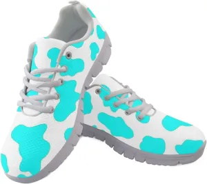 Jeiento Women Road Running Shoes Cow Print Outdoor Casual Walking Sports Sneakers Fitness Jogging Trainers