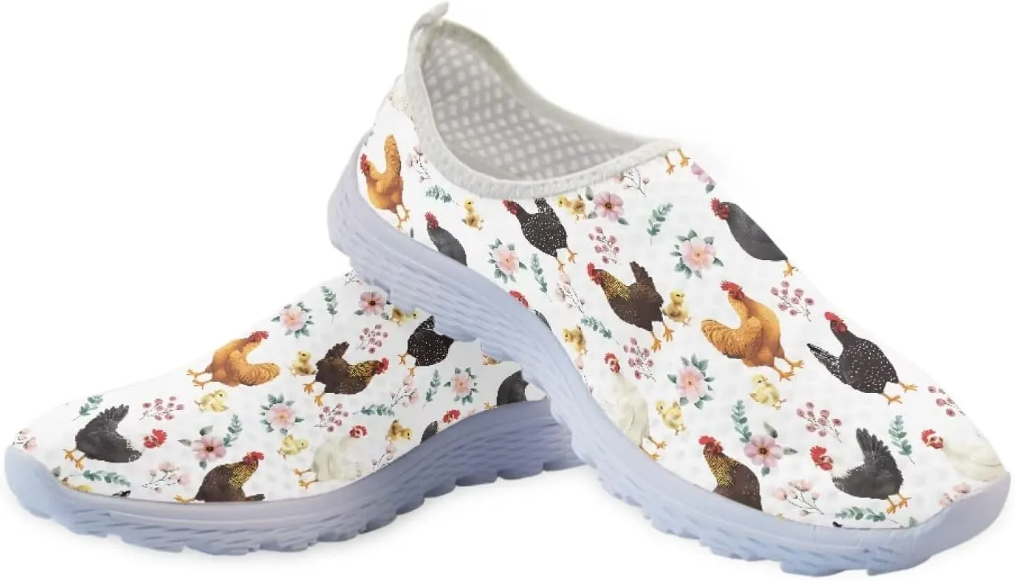 Jeiento Women's Slip On Walking Shoes Mesh Tennis Shoes Breathable Trainers Casual Running Sneakers