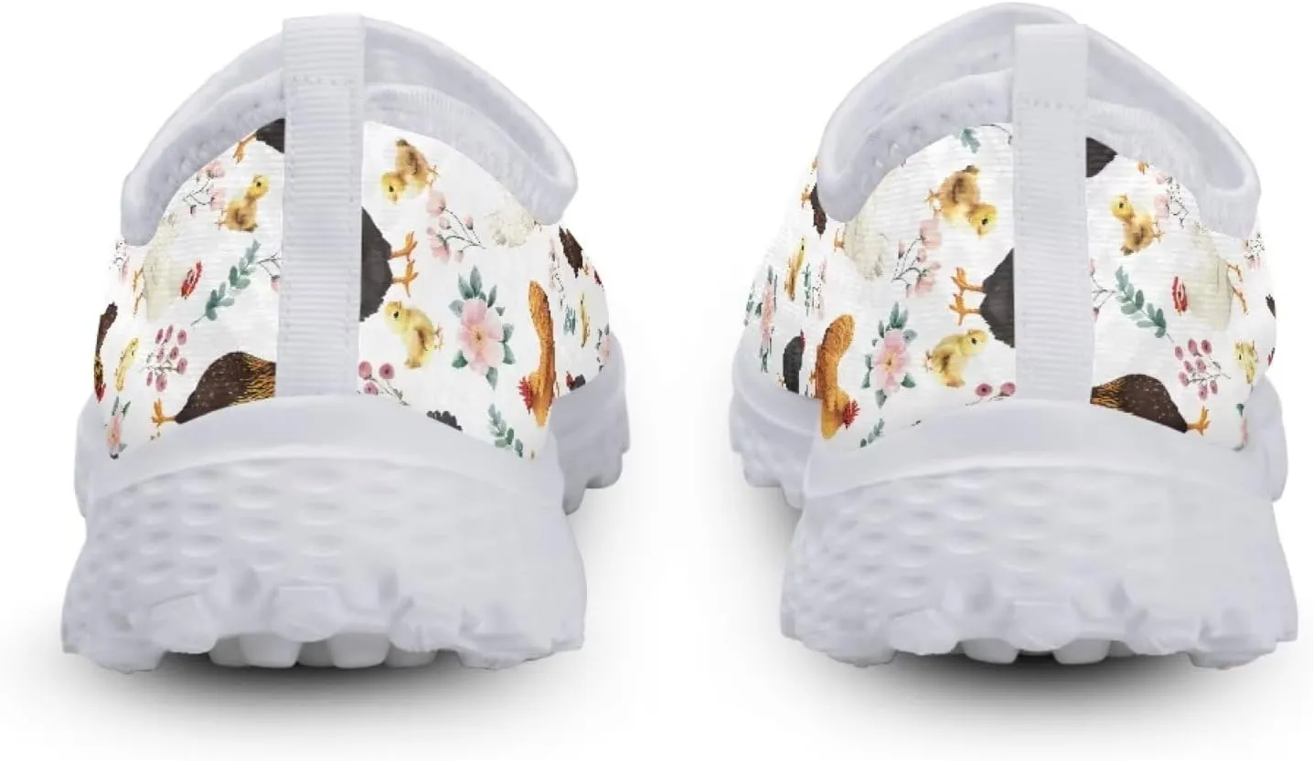 Jeiento Women's Slip On Walking Shoes Mesh Tennis Shoes Breathable Trainers Casual Running Sneakers
