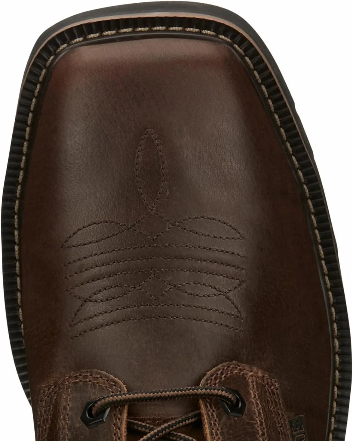 Justin Men's Pulley 8" Steel Toe Work Boot, Aged Bark - 13 D