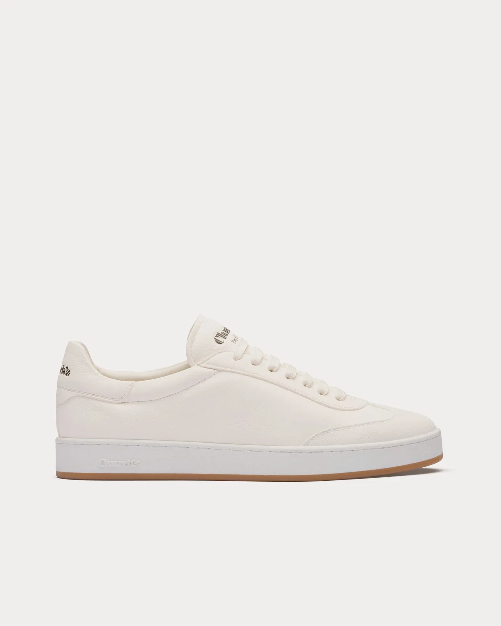 Largs Deerskin & Suede Ivory Low Top Sneakers