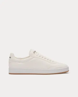 Largs Deerskin & Suede Ivory Low Top Sneakers