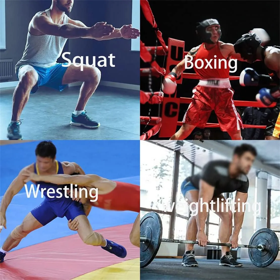 Men's Boxing Shoes, Squat Sneakers Casual Boxing Workout Shoes for Men Non-Slip Wrestling Weightlifting Shoes