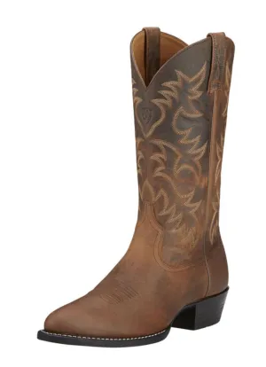 Mens Heritage Western R Toe Brown
