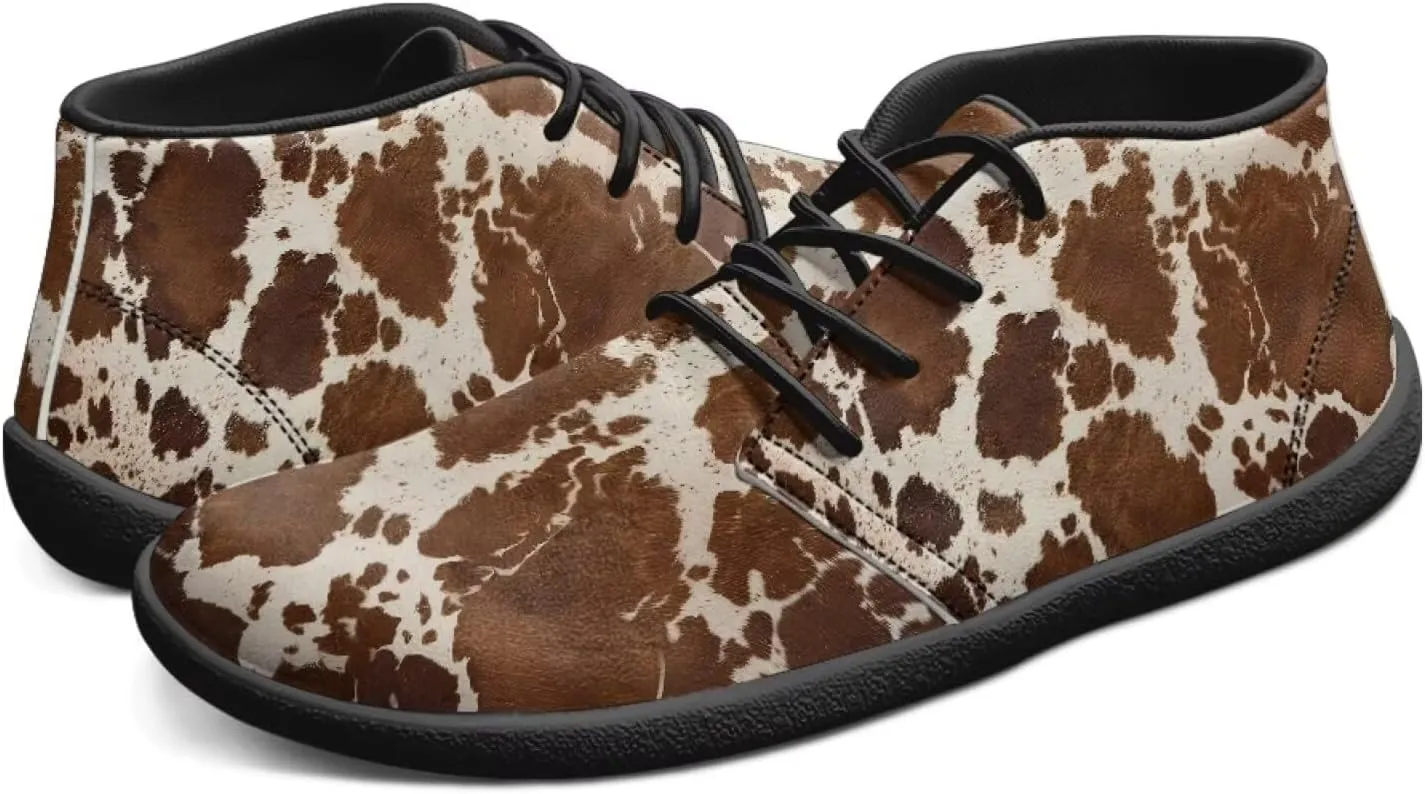Men's Road Running Shoes Anima Print Wide Toe Shoe Classic Low Top Zero Drop Sneaker Lightweight Minimalist Sneakers