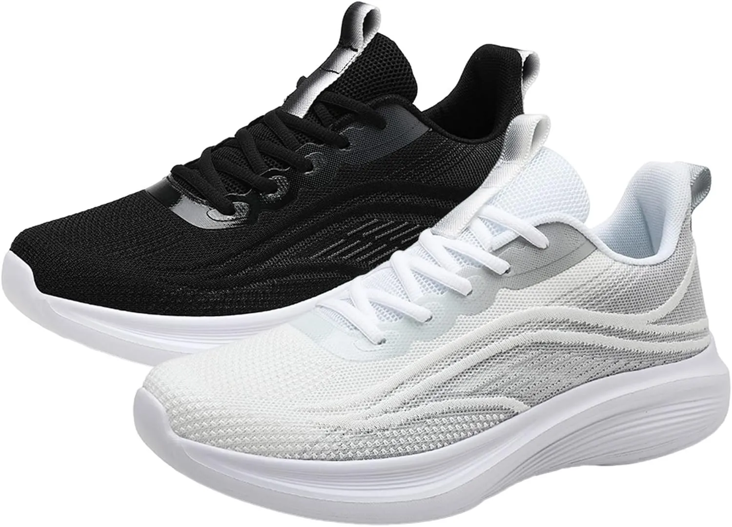 Mens Running Shoes Sport Athletic Gym Sneakers Breathable Mesh Lightweight Tennis Fashion Workout Casual Shoes Men's Comfortable Thick Sole Arch Support Sneakers Daily Workout Shoe