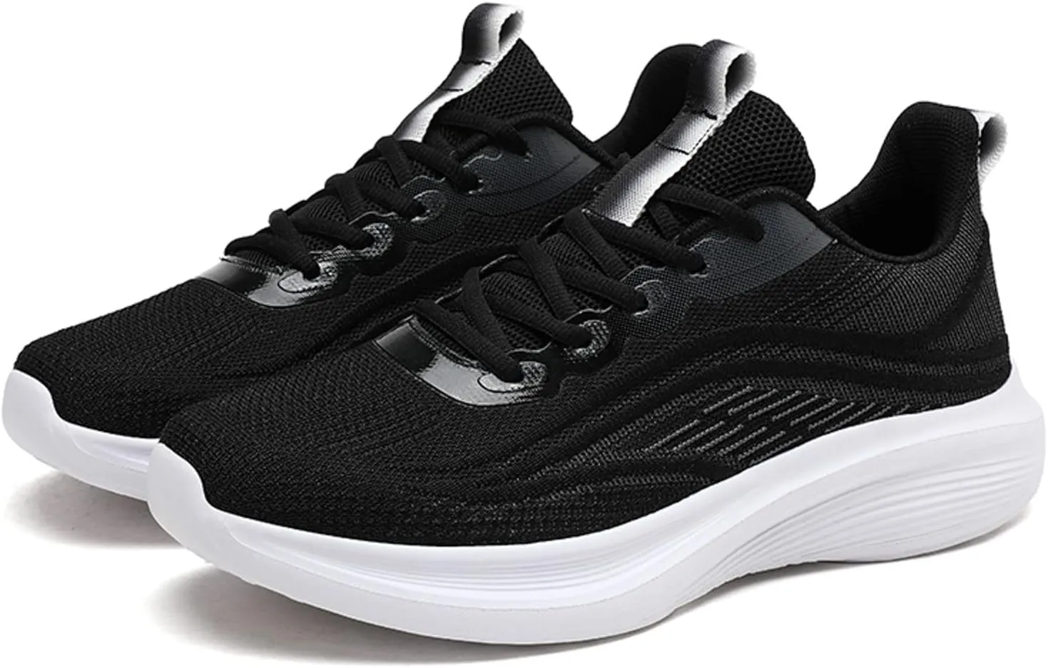 Mens Running Shoes Sport Athletic Gym Sneakers Breathable Mesh Lightweight Tennis Fashion Workout Casual Shoes Men's Comfortable Thick Sole Arch Support Sneakers Daily Workout Shoe