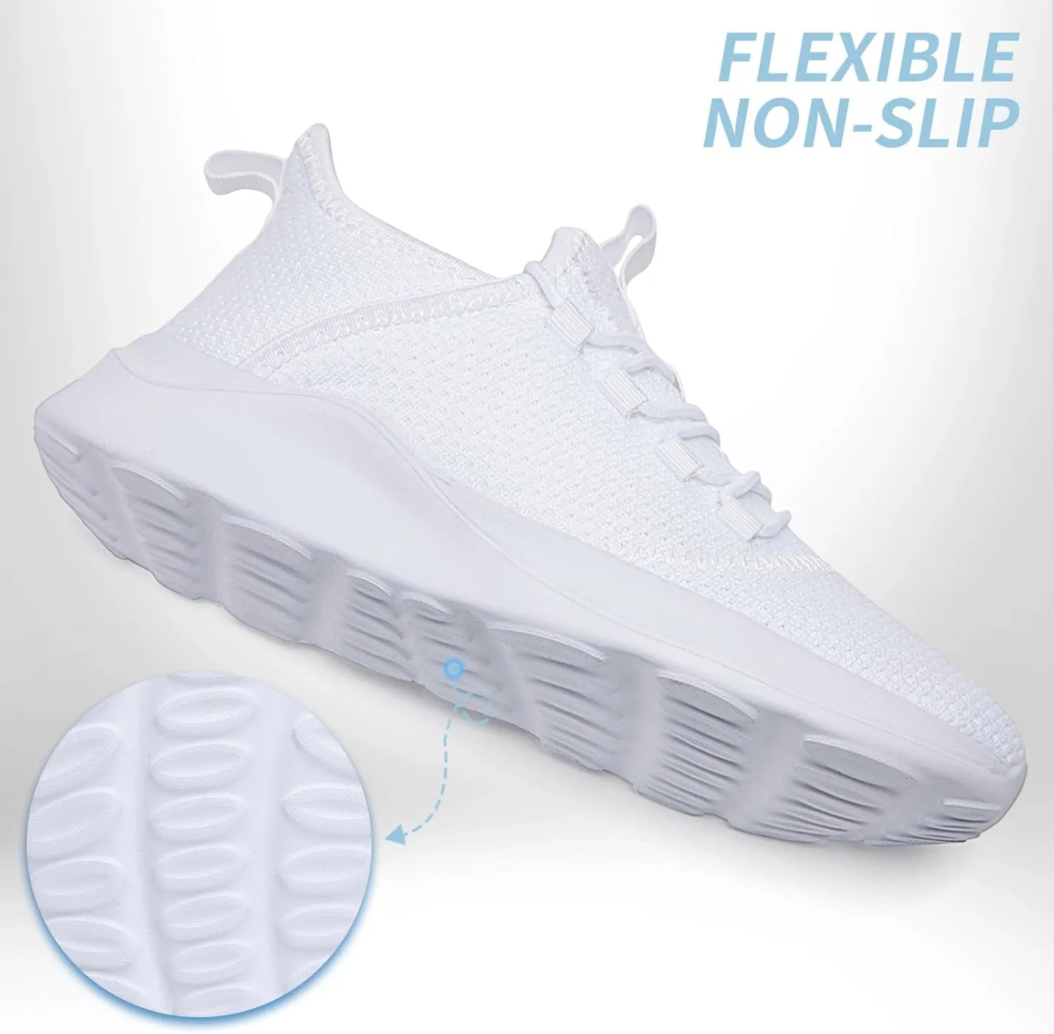 Mens Tennis Gym Shoes Lightweight Breathable Running Workout Shoes Non-Slip Fashion for Walking Work Travel