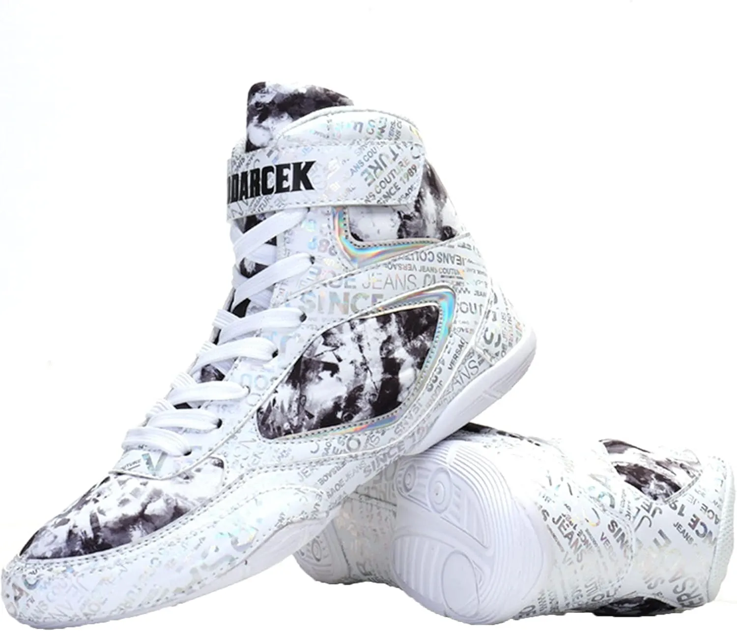 Mens Womens Boxing Shoes, Casual Sparring Workout Trainers Non-Slip Wrestling Sneakers Breathable Bodybuilding Sneakers