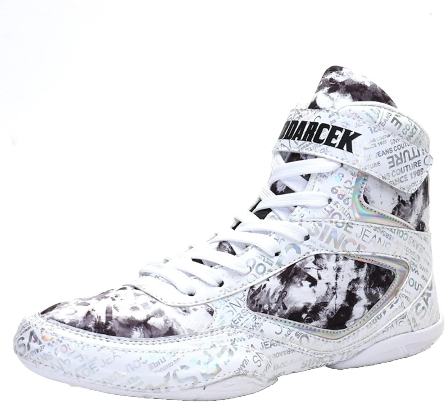 Mens Womens Boxing Shoes, Casual Sparring Workout Trainers Non-Slip Wrestling Sneakers Breathable Bodybuilding Sneakers