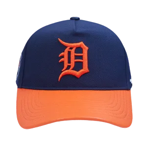 MLB DETROIT TIGERS CITY RANSOM LEATHER PINCH FRONT STRAPBACK (MIDNIGHT NAVY)