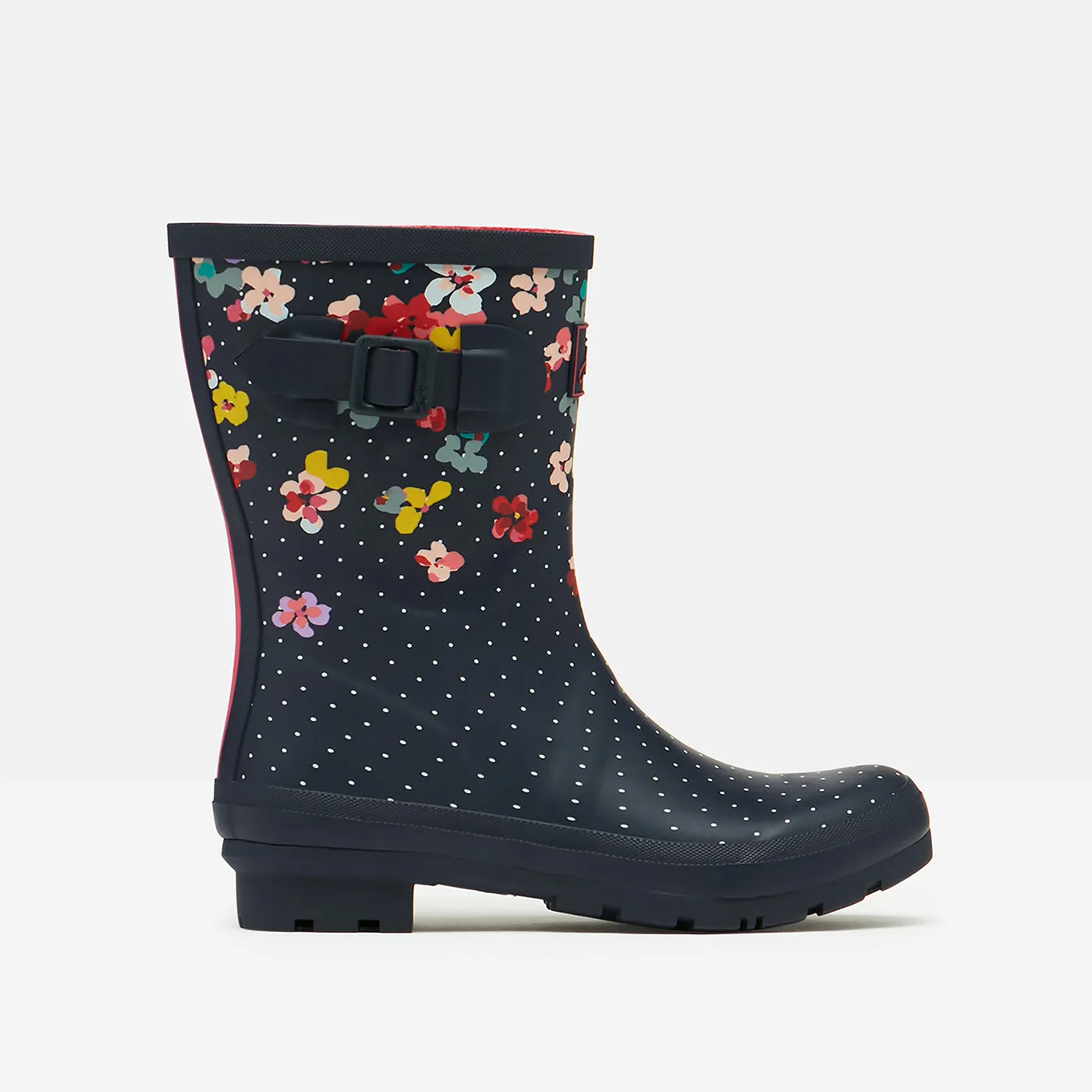 Molly mid-height rain boots in navy blossom