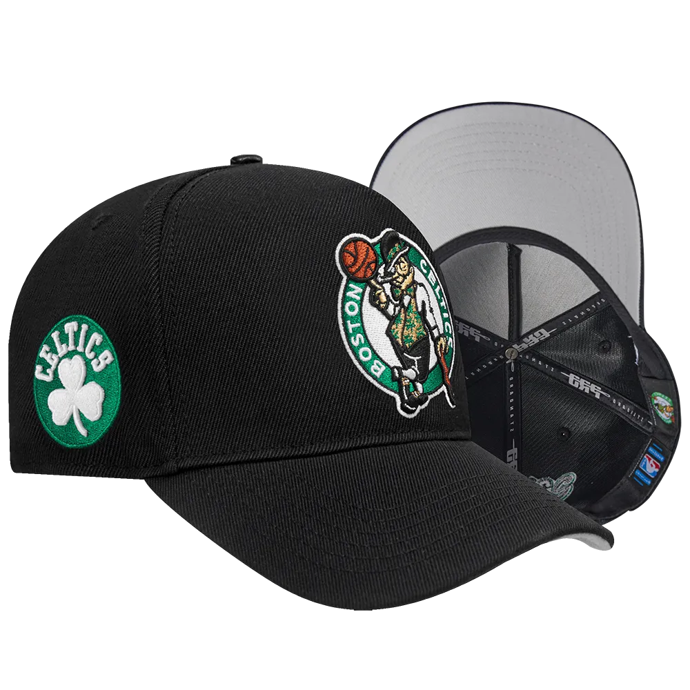 NBA BOSTON CELTICS CITY RANSOM PINCH FRONT SNAPBACK (BLACK)