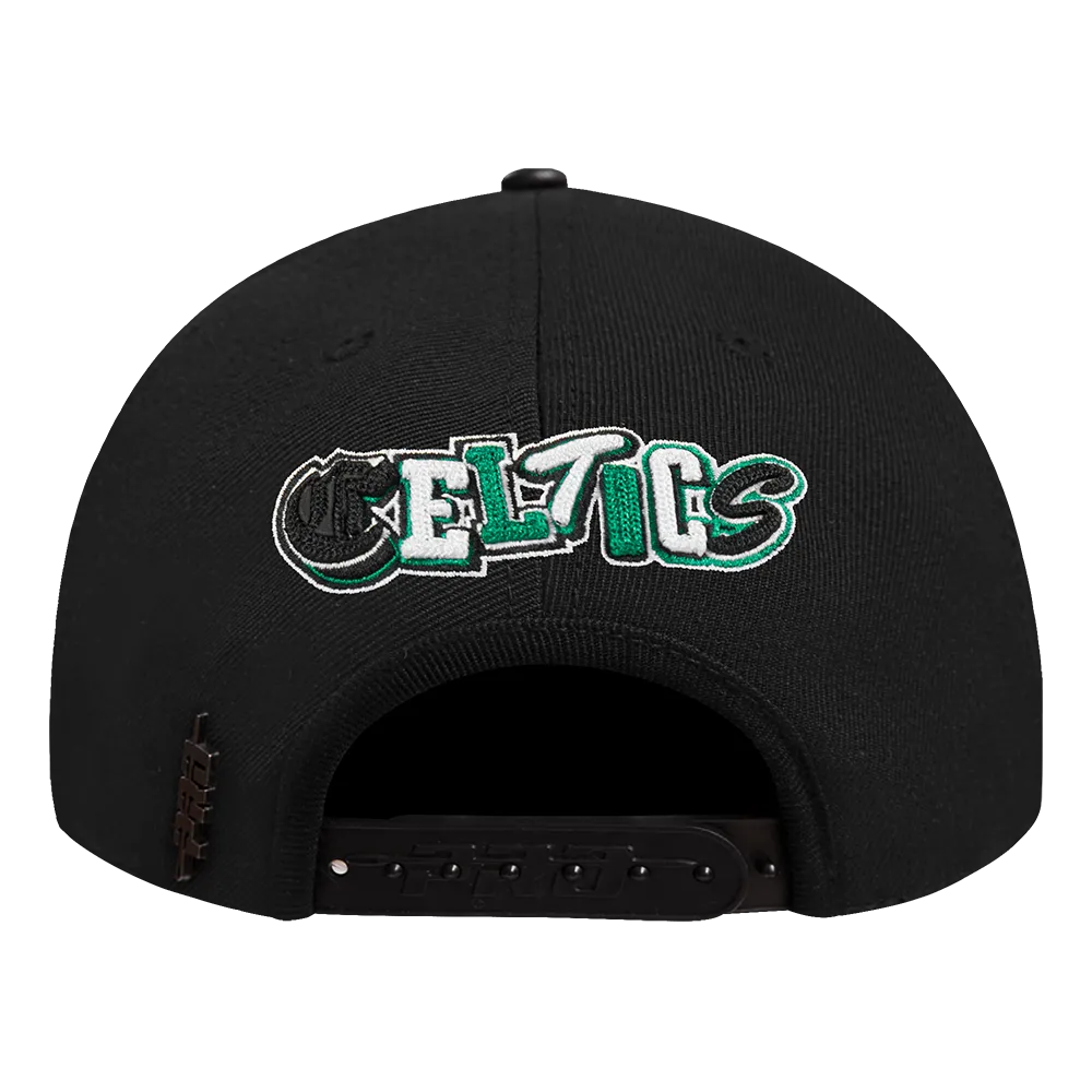 NBA BOSTON CELTICS CITY RANSOM PINCH FRONT SNAPBACK (BLACK)