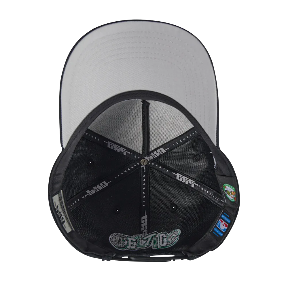 NBA BOSTON CELTICS CITY RANSOM PINCH FRONT SNAPBACK (BLACK)