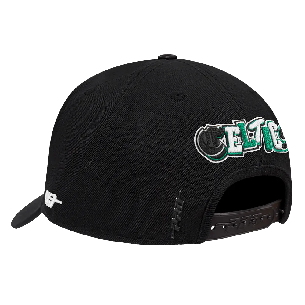 NBA BOSTON CELTICS CITY RANSOM PINCH FRONT SNAPBACK (BLACK)