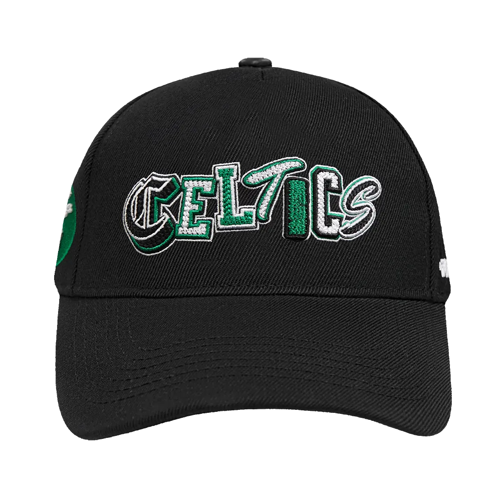 NBA BOSTON CELTICS CITY RANSOM WOOL BLEND PRO PINCH SNAPBACK (BLACK)