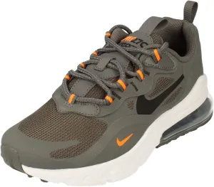 Nike Air Max 270 React GS Running Trainers CZ4197 Sneakers Shoes (UK 3 US 3.5Y EU 35.5, Iron Grey Black Total Orange 001)