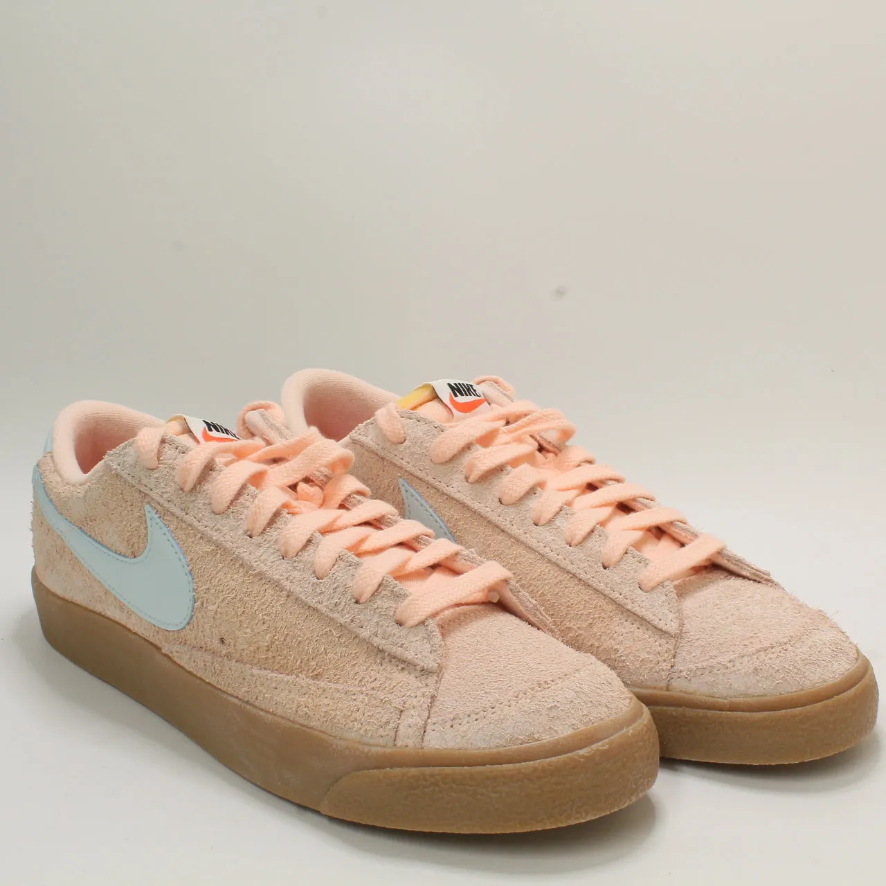 Nike Blazer Low Vintage Trainers Crimson Tint Glacier Blue Uk Size 7