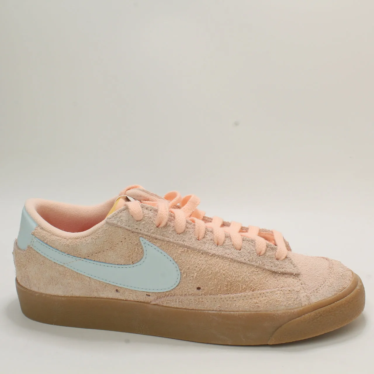 Nike Blazer Low Vintage Trainers Crimson Tint Glacier Blue Uk Size 7