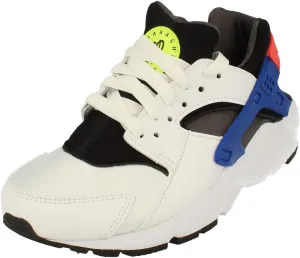 Nike Huarache Run GS Running Trainers DQ0975 Sneakers Shoes (UK 3 US 3.5Y EU 35.5, White Bright Crimson 100)
