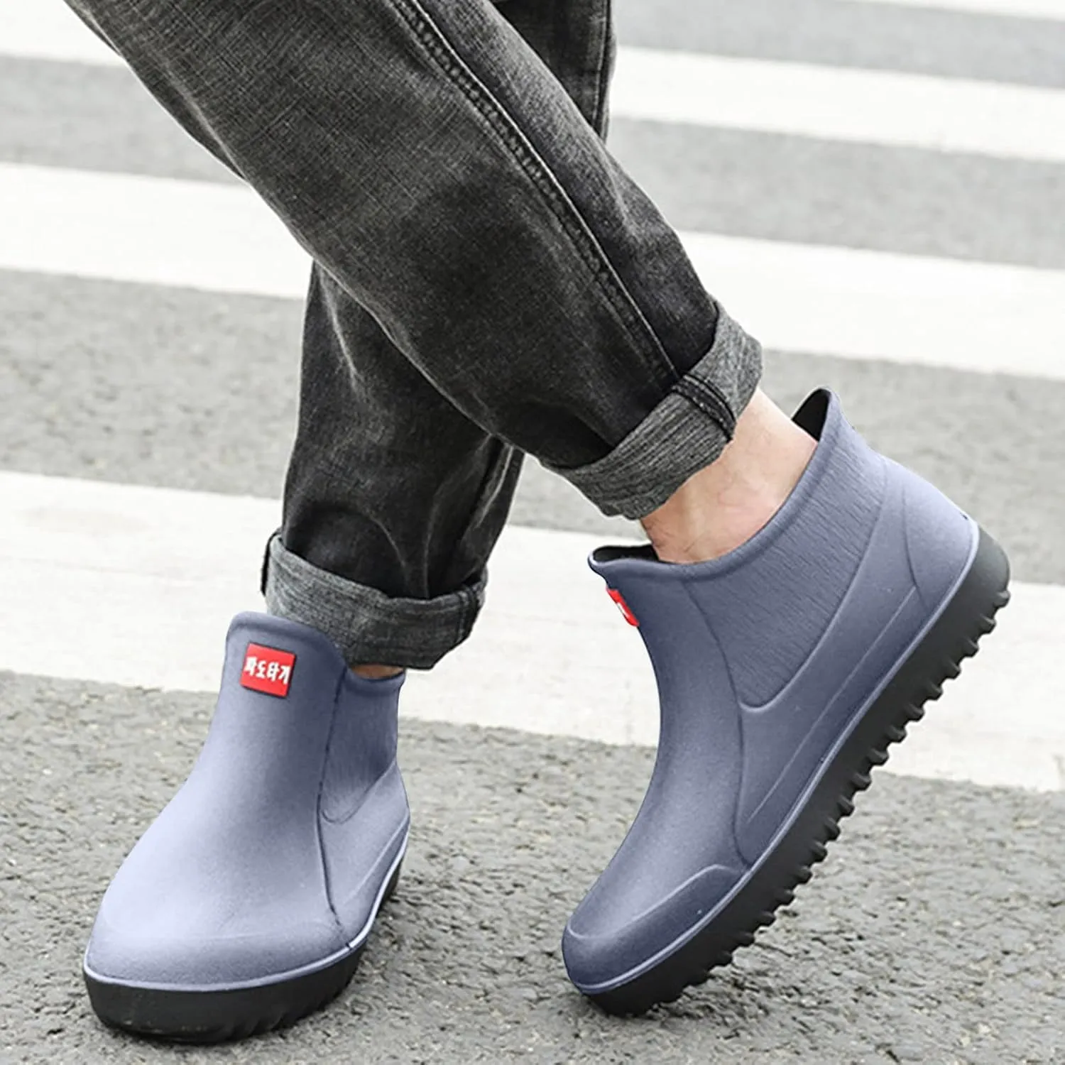 NLOMOCT Rain Boots for Women Wide Comfort Lightweight Waterproof Garden Boots Cute Soft Insole Short Rain Boots for Outdoor