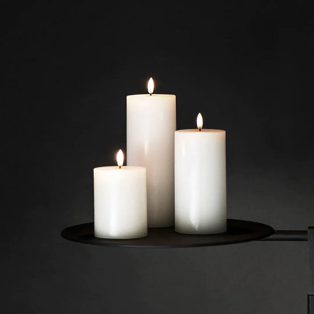 Nordic White Smooth | Flameless Candle