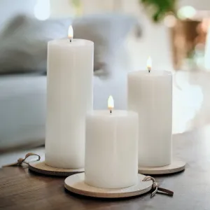Nordic White Smooth | Flameless Candle