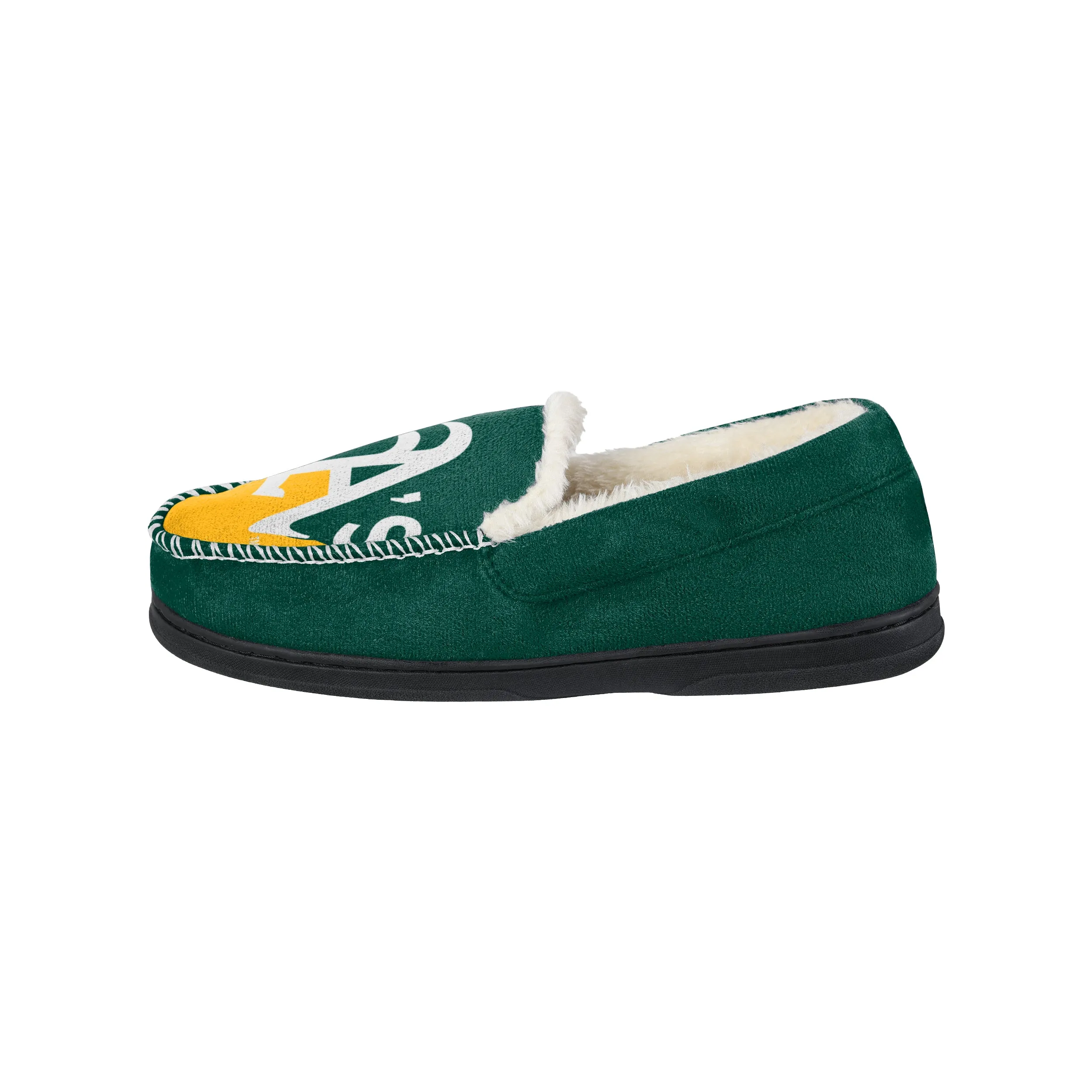 OAKLAND ATHLETICS MEN'S COLOR BLOCK MOCCASINS