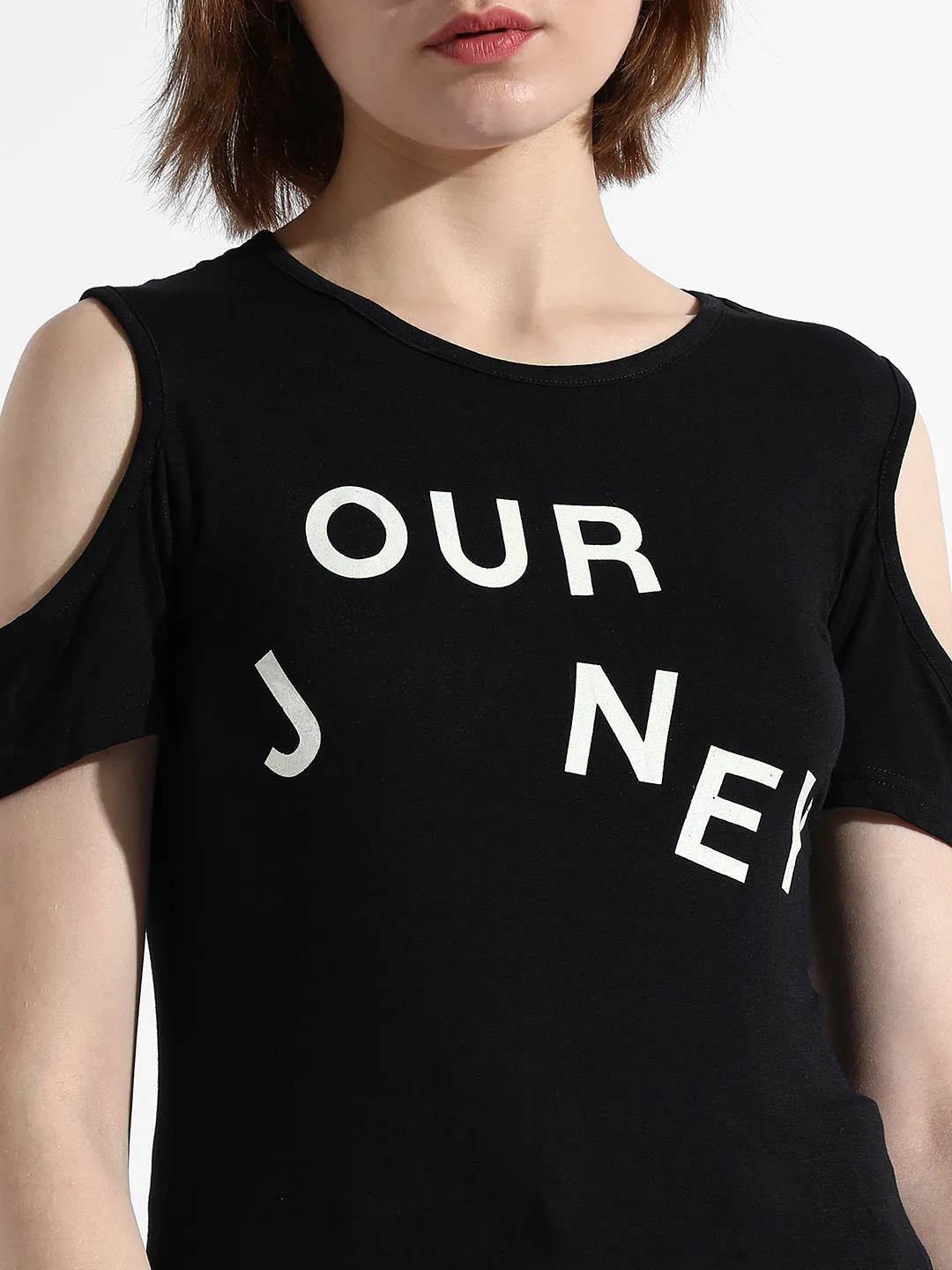 Our Journey Top With Cold Shoulders