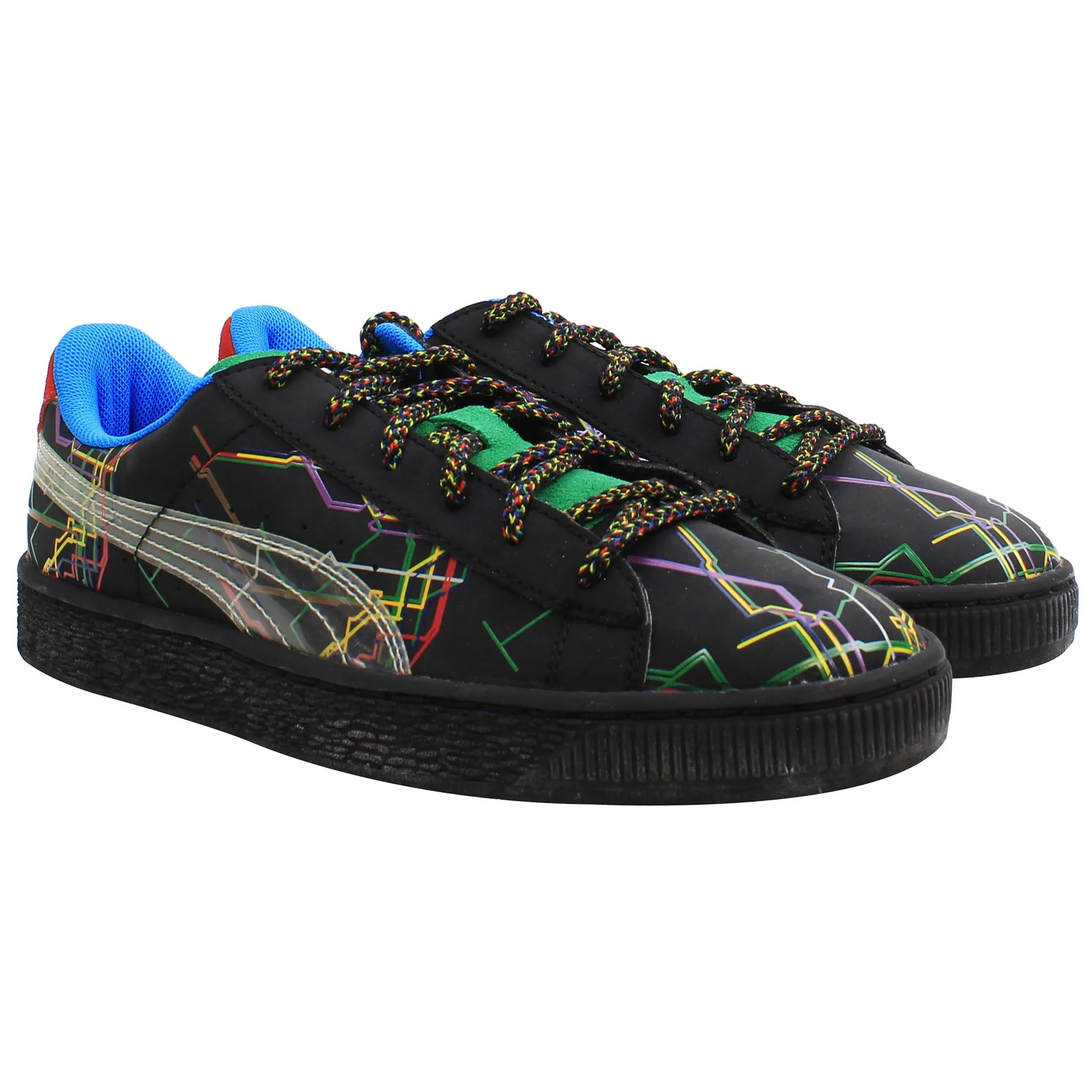 Puma Basket x Dee & Ricky Mens Black Trainers