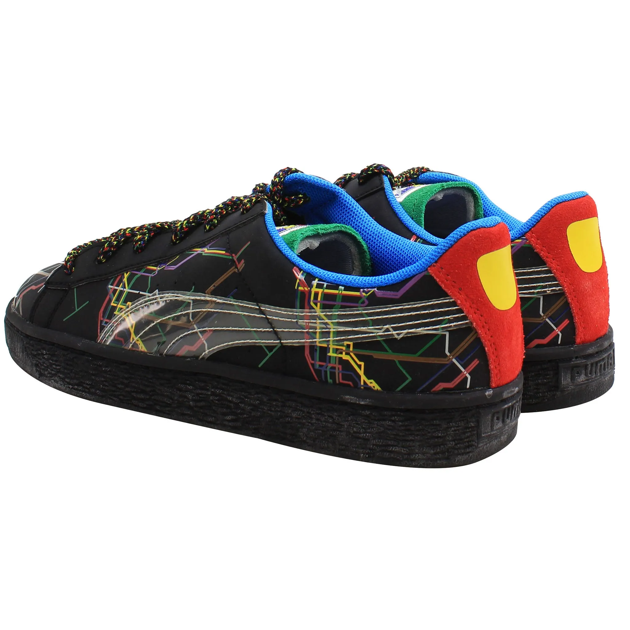 Puma Basket x Dee & Ricky Mens Black Trainers