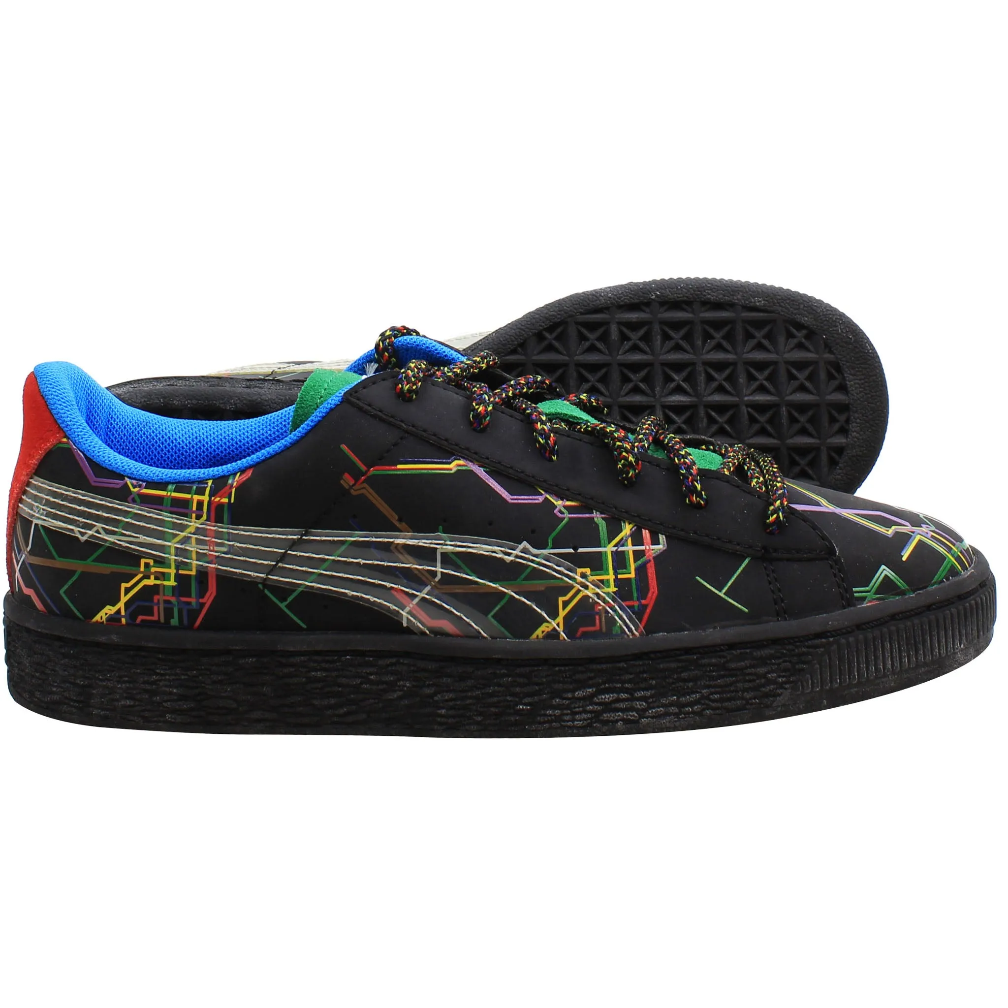Puma Basket x Dee & Ricky Mens Black Trainers