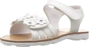 Rachel Kids Baby Girl's Shea (Toddler/Little Kid) White Smooth Sandal, 8