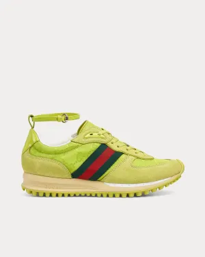 Re-Motion with GG Nylon Acid Green Low Top Sneakers