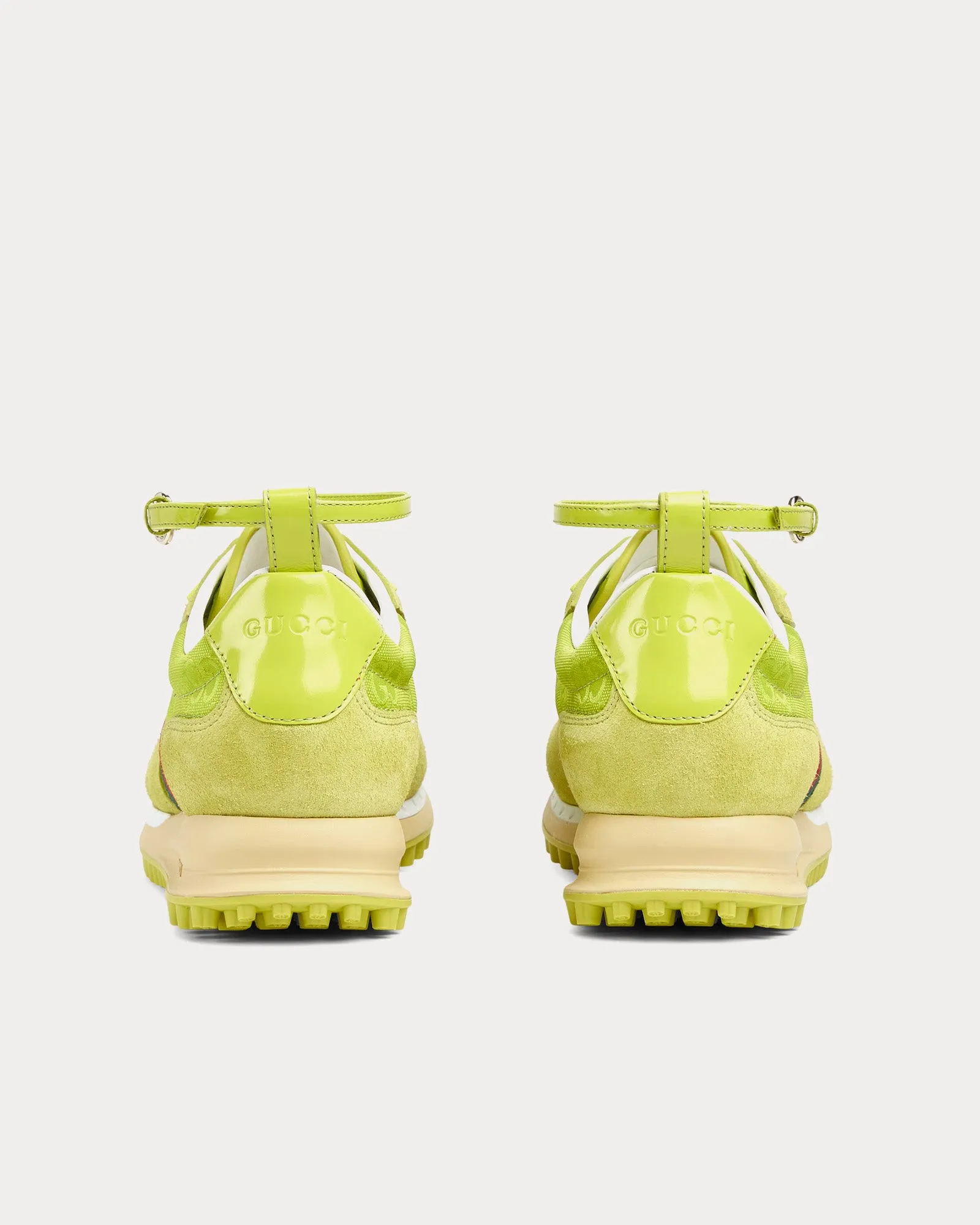 Re-Motion with GG Nylon Acid Green Low Top Sneakers