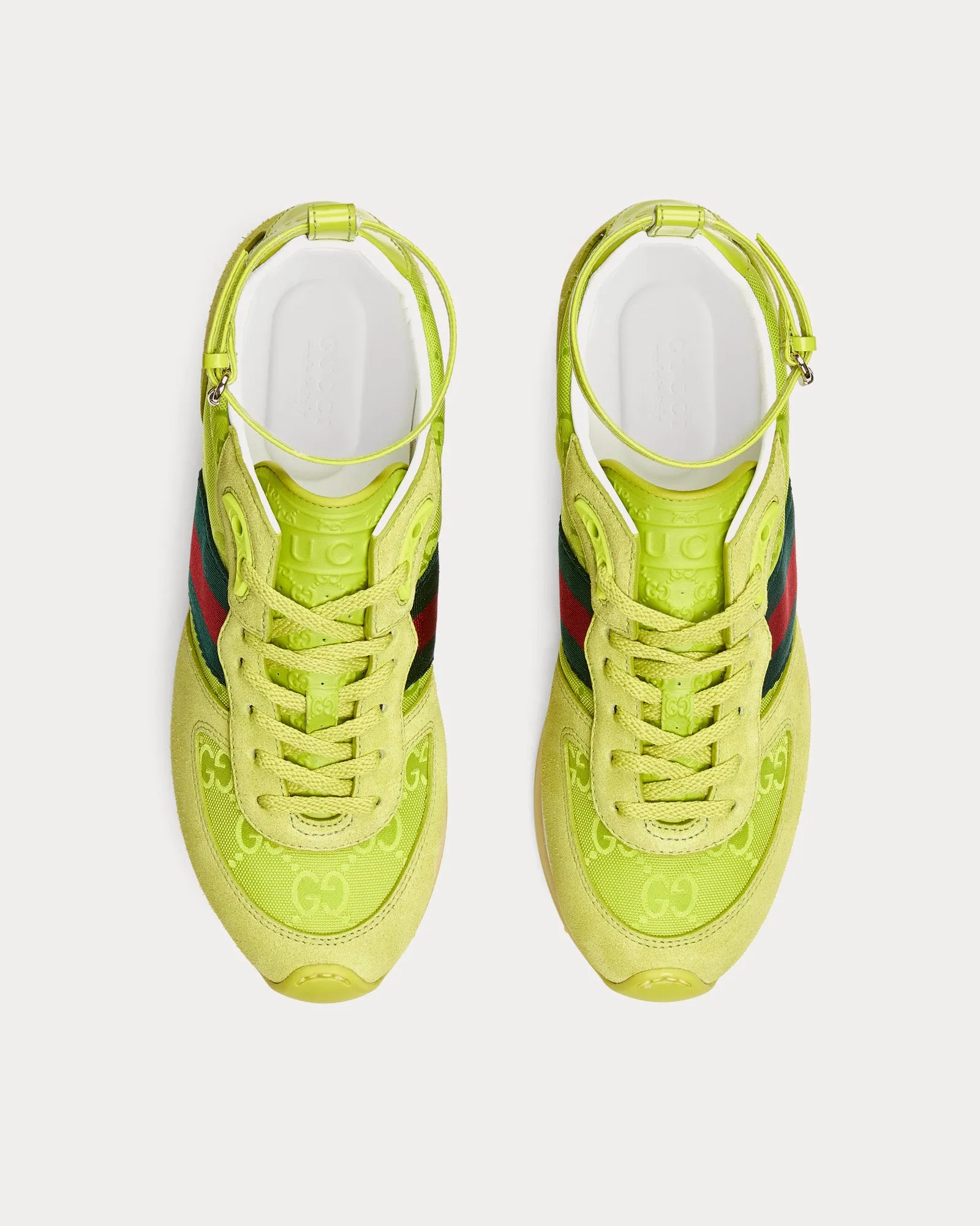 Re-Motion with GG Nylon Acid Green Low Top Sneakers