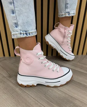 Refresh Chunky High Top Trainer 172476 - Nude (R24)