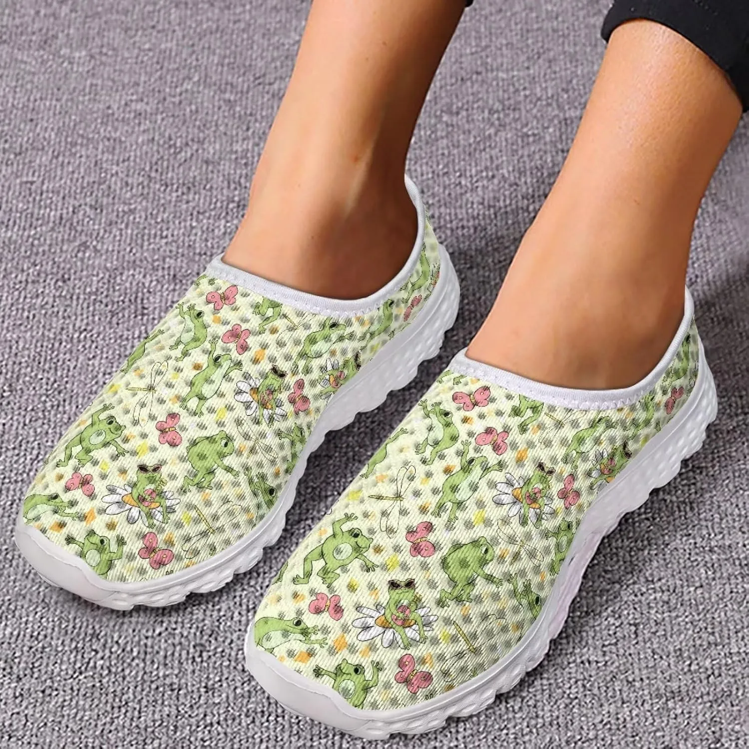 Running Shoes Lightweight Non Slip Gym Workout Tennis Shoe Breathable Mesh Walking Sneakers