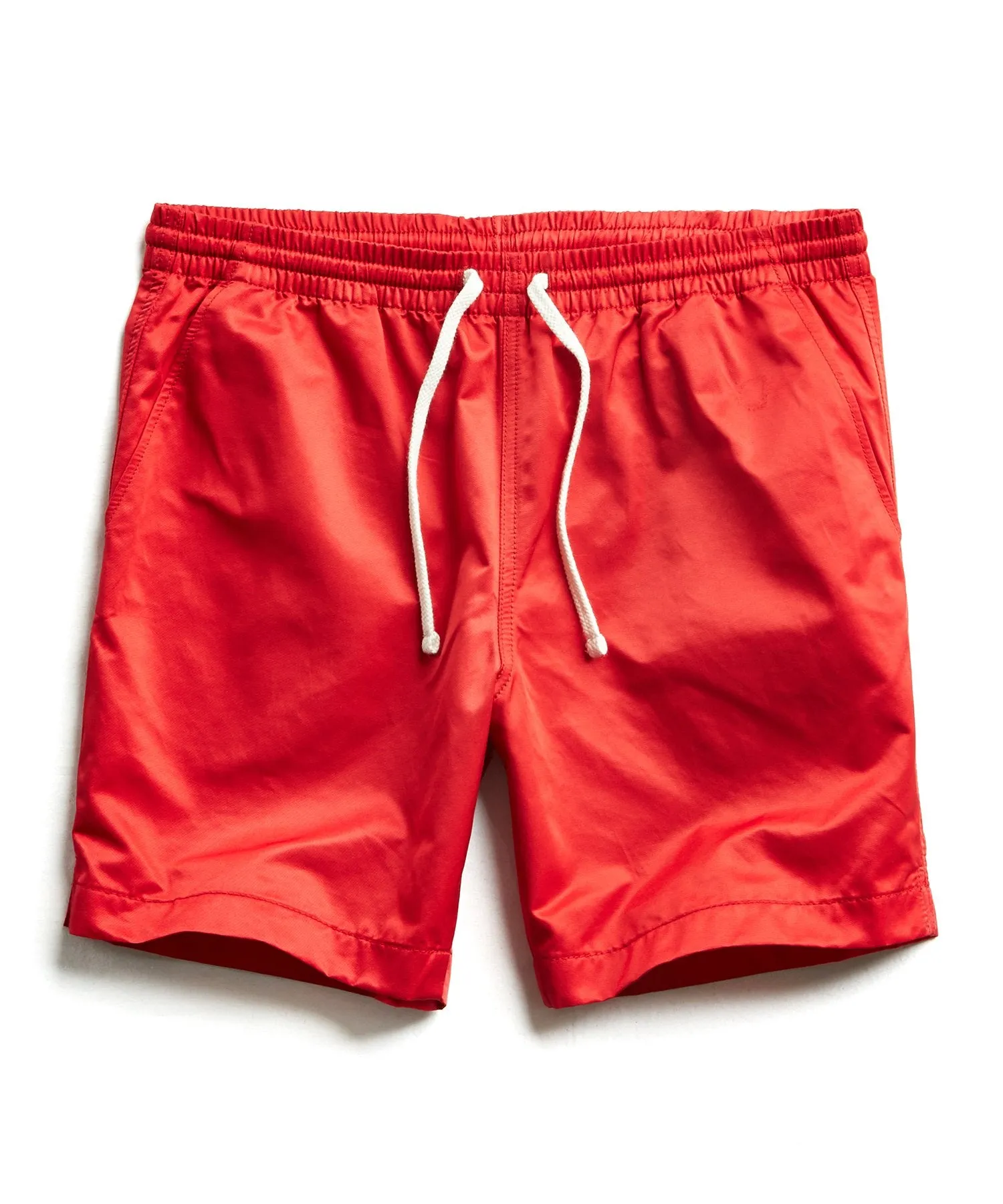 Satin Weekender Short in Red