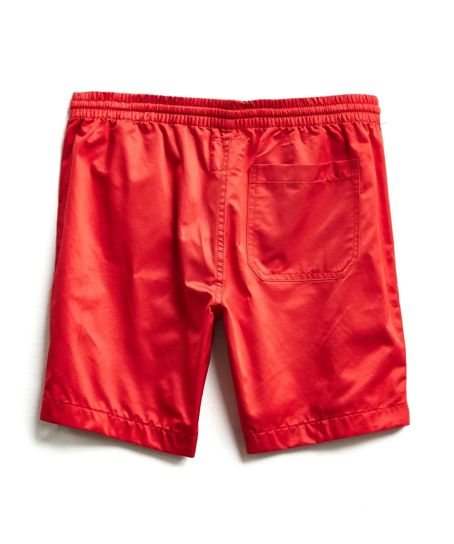 Satin Weekender Short in Red