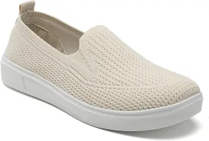 Semshedy Women's Nusing Flats Slip On Platform Walking Shoes Lightweight No Lace Sneakers
