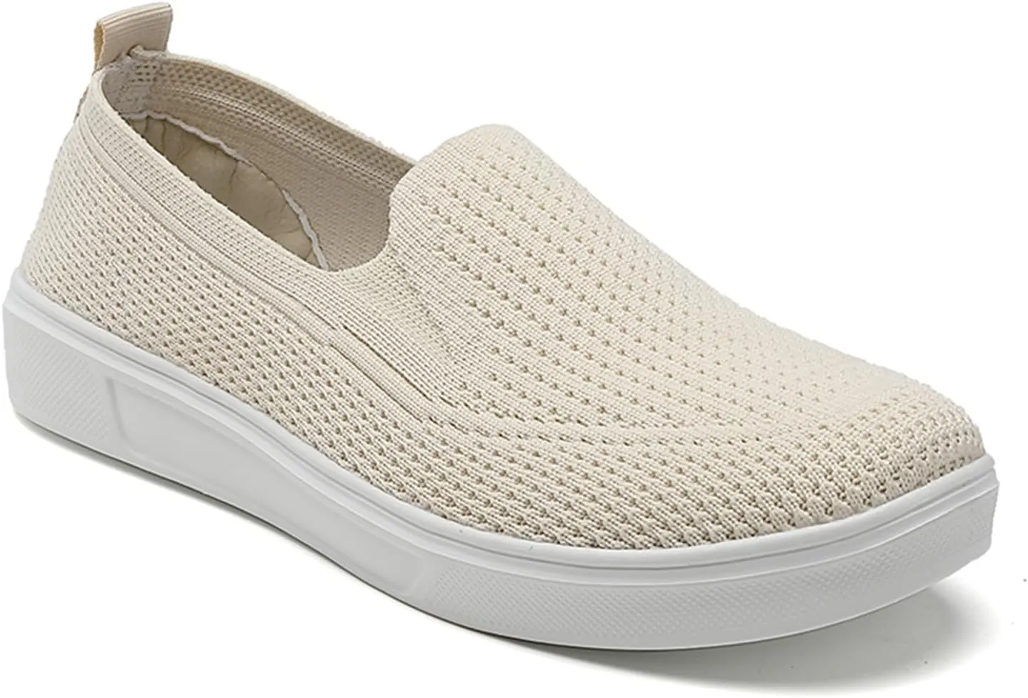 Semshedy Women's Nusing Flats Slip On Platform Walking Shoes Lightweight No Lace Sneakers